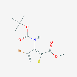 Methyl 4-bromo-3-((tert-butoxycarbonyl)amino)thiophene-2-carboxylate