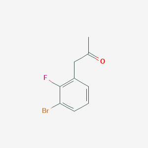 molecular formula C9H8BrFO B13489981 1-(3-Bromo-2-fluorophenyl)propan-2-one 