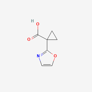 1-(1,3-Oxazol-2-yl)cyclopropane-1-carboxylic acid