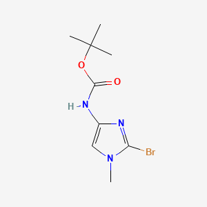 tert-butyl N-(2-bromo-1-methyl-1H-imidazol-4-yl)carbamate