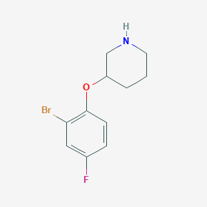 3-(2-Bromo-4-fluorophenoxy)piperidine