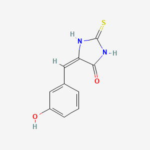 molecular formula C10H8N2O2S B1349004 (5E)-5-[(3-hydroxyphenyl)methylidene]-2-sulfanylideneimidazolidin-4-one CAS No. 74920-46-0