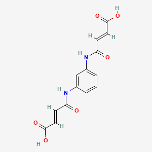 molecular formula C14H12N2O6 B1349005 (2Z,2'Z)-4,4'-(1,3-苯撑双(氮杂二亚基))双(4-氧代丁-2-烯酸) CAS No. 13161-99-4