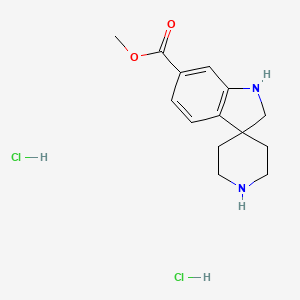 Methyl 1,2-dihydrospiro[indole-3,4'-piperidine]-6-carboxylate dihydrochloride