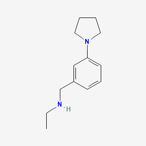 molecular formula C13H20N2 B13490056 n-(3-(Pyrrolidin-1-yl)benzyl)ethanamine 