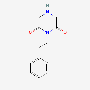 molecular formula C12H14N2O2 B1349009 1-(2-苯乙基)哌嗪-2,6-二酮 CAS No. 247128-18-3
