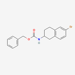 molecular formula C18H18BrNO2 B13490113 Benzyl (6-bromo-1,2,3,4-tetrahydronaphthalen-2-yl)carbamate 