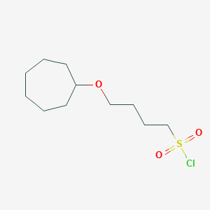 4-(Cycloheptyloxy)butane-1-sulfonyl chloride