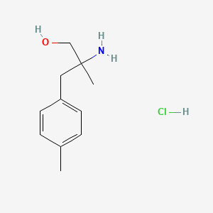 molecular formula C11H18ClNO B13490162 2-Amino-2-methyl-3-(4-methylphenyl)propan-1-ol hydrochloride 