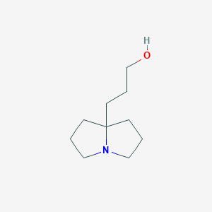 molecular formula C10H19NO B13490176 3-(hexahydro-1H-pyrrolizin-7a-yl)propan-1-ol 