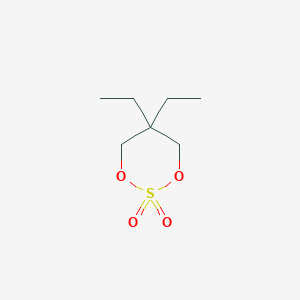 molecular formula C7H14O4S B13490196 5,5-Diethyl-1,3,2lambda6-dioxathiane-2,2-dione 