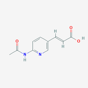 (E)-3-(6-Acetamidopyridin-3-YL)acrylic acid