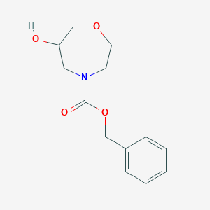 Benzyl 6-hydroxy-1,4-oxazepane-4-carboxylate