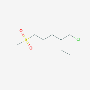 4-(Chloromethyl)-1-(methylsulfonyl)hexane