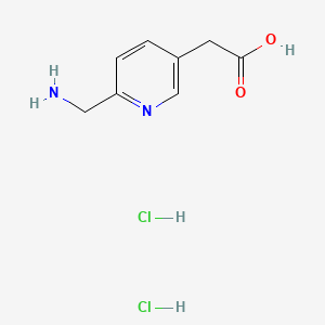 2-[6-(Aminomethyl)pyridin-3-yl]acetic acid dihydrochloride