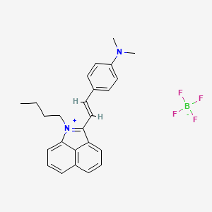 (E)-1-butyl-2-(4-(dimethylamino)styryl)benzo[cd]indol-1-ium tetrafluoroborate