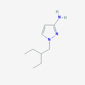 molecular formula C9H17N3 B13490324 1-(2-Ethylbutyl)-1H-pyrazol-3-amine 