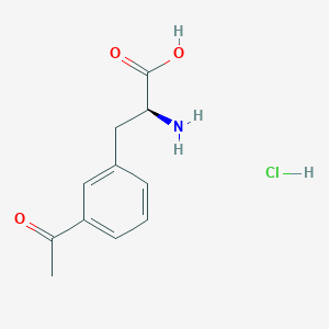 (2S)-3-(3-acetylphenyl)-2-aminopropanoic acid hydrochloride