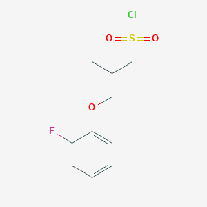 3-(2-Fluorophenoxy)-2-methylpropane-1-sulfonyl chloride