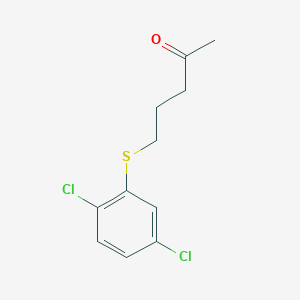 molecular formula C11H12Cl2OS B13490395 5-((2,5-Dichlorophenyl)thio)pentan-2-one 