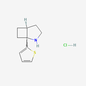 molecular formula C10H14ClNS B13490420 rac-(1R,5R)-1-(thiophen-2-yl)-2-azabicyclo[3.2.0]heptane hydrochloride 