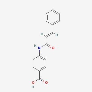 molecular formula C16H13NO3 B1349044 4-Cinnamamidobenzoic acid CAS No. 54057-59-9