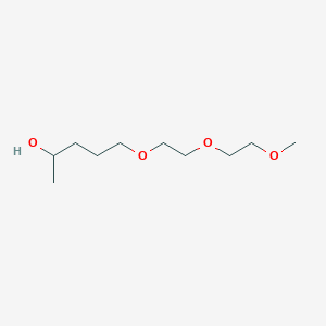 molecular formula C10H22O4 B13490479 5-[2-(2-Methoxyethoxy)ethoxy]pentan-2-ol 