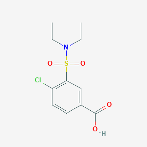 molecular formula C11H14ClNO4S B1349050 4-Chloro-3-diethylsulfamoyl-benzoic acid CAS No. 59210-68-3