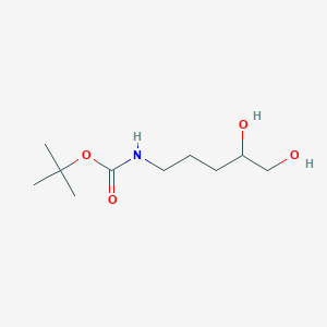 molecular formula C10H21NO4 B13490560 Tert-butyl N-(4,5-dihydroxypentyl)carbamate 