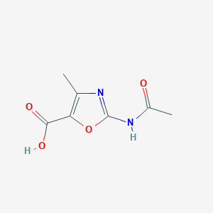 molecular formula C7H8N2O4 B13490593 2-(Acetylamino)-4-methyl-5-oxazolecarboxylic acid 