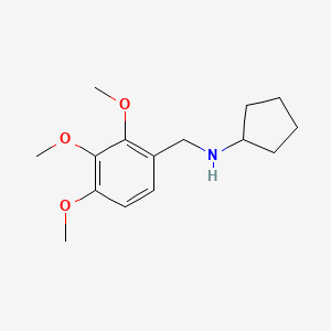 molecular formula C15H23NO3 B1349060 环戊基-(2,3,4-三甲氧基-苄基)-胺 CAS No. 418788-93-9