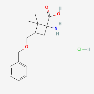 1-amino-3-[(benzyloxy)methyl]-2,2-dimethylcyclobutane-1-carboxylic acid hydrochloride, Mixture of diastereomers