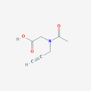 molecular formula C7H9NO3 B13490614 n-Acetyl-n-(prop-2-yn-1-yl)glycine 