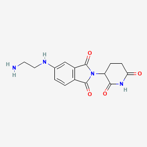 molecular formula C15H16N4O4 B13490622 5-((2-Aminoethyl)amino)-2-(2,6-dioxopiperidin-3-yl)isoindoline-1,3-dione 