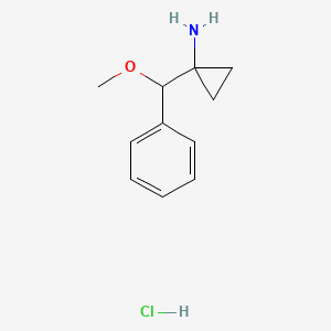 1-[Methoxy(phenyl)methyl]cyclopropan-1-amine hydrochloride