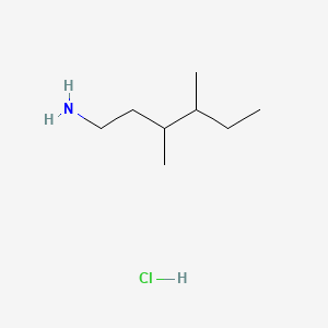 3,4-Dimethylhexan-1-amine hydrochloride