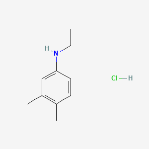 molecular formula C10H16ClN B13490665 N-ethyl-3,4-dimethylaniline hydrochloride 