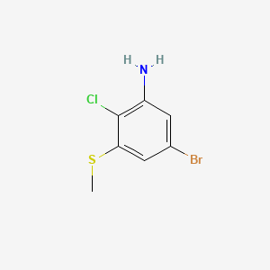 5-Bromo-2-chloro-3-(methylsulfanyl)aniline