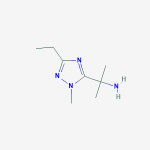 2-(3-Ethyl-1-methyl-1h-1,2,4-triazol-5-yl)propan-2-amine