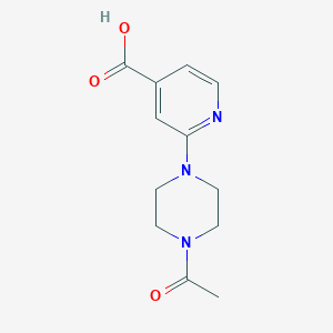 4-Pyridinecarboxylic acid,2-(4-acetyl-1-piperazinyl)-