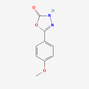 molecular formula C9H8N2O3 B1349075 5-(4-甲氧基苯基)-1,3,4-恶二唑-2(3H)-酮 CAS No. 41125-75-1