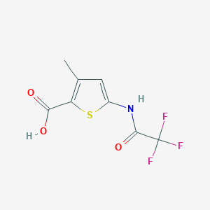 3-Methyl-5-(2,2,2-trifluoroacetamido)thiophene-2-carboxylic acid