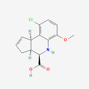 rac-(3aR,4S,9bS)-9-chloro-6-methoxy-3H,3aH,4H,5H,9bH-cyclopenta[c]quinoline-4-carboxylic acid