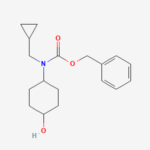 molecular formula C18H25NO3 B13490792 Benzyl (cyclopropylmethyl)(4-hydroxycyclohexyl)carbamate 