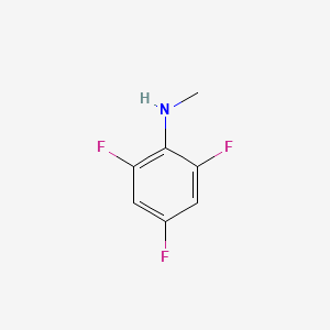 molecular formula C7H6F3N B13490809 2,4,6-Trifluoro-N-methylaniline 