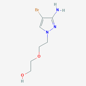 2-(2-(3-Amino-4-bromo-1h-pyrazol-1-yl)ethoxy)ethan-1-ol