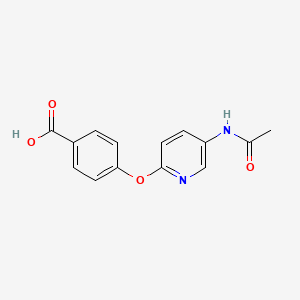 4-[(5-Acetamidopyridin-2-yl)oxy]benzoic acid