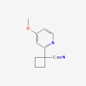 1-(4-Methoxypyridin-2-yl)cyclobutane-1-carbonitrile