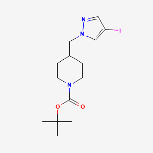 tert-butyl 4-[(4-iodo-1H-pyrazol-1-yl)methyl]piperidine-1-carboxylate