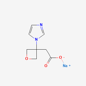 sodium 2-[3-(1H-imidazol-1-yl)oxetan-3-yl]acetate